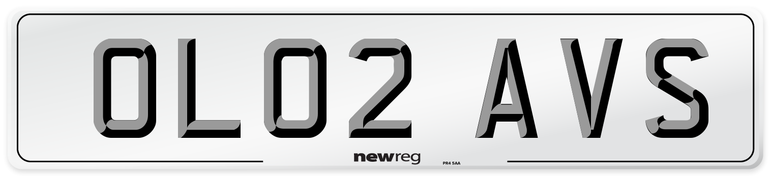 OL02 AVS Number Plate from New Reg